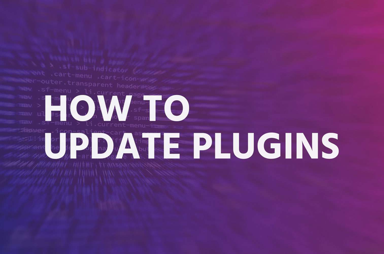 How to update plugins